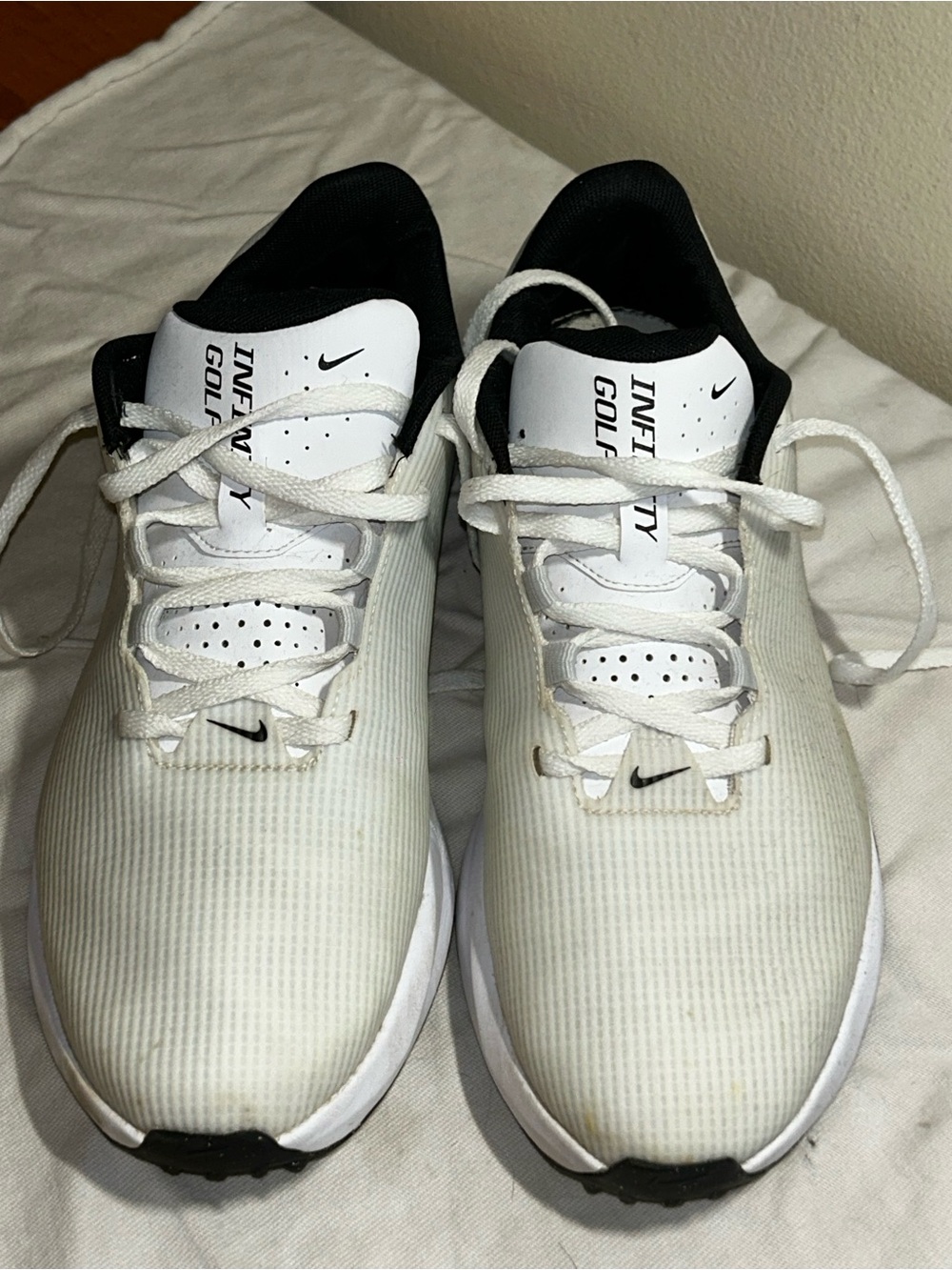 Nike Men’s Golf Sneakers in White and Black